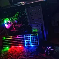 کیبورد و ماوس گیمینگ نورپردازی RGB+اشانتیون