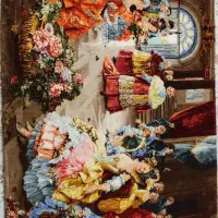 تابلو فرش دستباف تبریز ۲ عدد