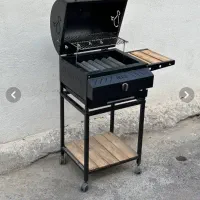 باربیکیو کباب پز دوکاره گازی وزغالی دارای میزکنار|اجاق گاز و لوازم برقی پخت‌وپز|بروجرد, |دیوار