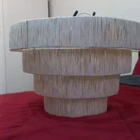 لوستر رافیا رنگ طبیعی|لوستر و چراغ آویز|تهران, اقدسیه|دیوار