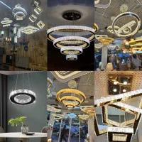 لوستر کلیپسی گرد و مربع کنترلی