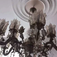 لوستر  12شعله اصل برنجی