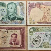 مجموعه ۲۲ برگ اسکناس پهلوی|کلکسیون سکه، تمبر، اسکناس|تهران, اکباتان|دیوار