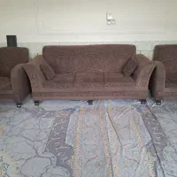 مبل ۷نفره تمیز با جلو مبلی وعسلی ها باقیمت عالی|مبلمان خانگی و میز عسلی|فارسان, |دیوار