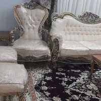 فروش مبل استیل به همراه میزنهارخوری|مبلمان خانگی و میز عسلی|کرج, دولت‌آباد|دیوار