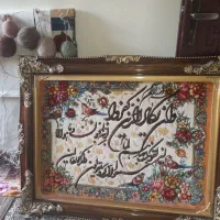 تابلو فرش دست بافت گل ابریشم|تابلو فرش|نسیم‌شهر, |دیوار