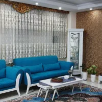 مبل هفت نفره بهمراه جلومبلی وعسلی