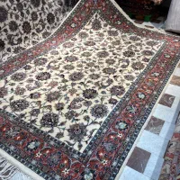 فرش دستباف جفت ۶ متری افشان ۴۰ رج کرم دستبافت|فرش|تهران, مولوی|دیوار
