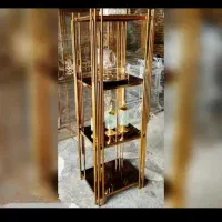 بوفه استند ایستاده کنارسالنی فلزی مدل آبشاری مربع