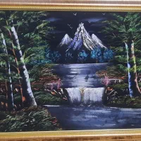 تابلو نقاشی رنگ و روغن بسیار زیبا و دلنواز