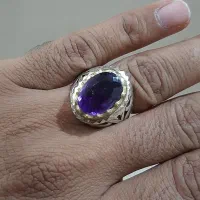 انگشتر نگین آمیتیست|جواهرات|بندرعباس, |دیوار