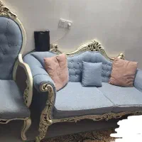 مبلمان هفت نفره استیل همراه با جلومبلی  رایگان|مبلمان خانگی و میز عسلی|آق قلا, |دیوار