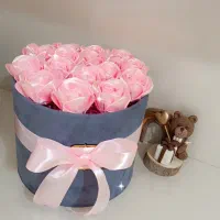 شاخه گل رز ساتن|گل مصنوعی|قم, شاه سید علی|دیوار