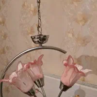 لوستر سه شاخه سالم و تمیز در حد نو|لوستر و چراغ آویز|تبریز, |دیوار