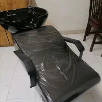 سرشور آرایشگاه در حد نو و صندلی آرایشگاه جک پدالی