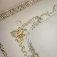 پتینه ورق طلا ورق نقره نقاشی دیواری سقفی گچ بری