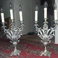 آینه شمعدونی برنجی