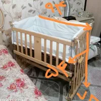 تخت گهواره ای نوزادی|تخت و صندلی بچه|مشهد, فاطمیه|دیوار
