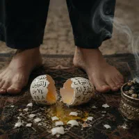تخم‌مرغ سفارشی چشم همراه با حرز مخصوص اختصاصی