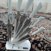 ست کفگیر و ملاقه و ابزار و چاقو کاملا نو|ظروف پخت‌وپز|قم, چهل درخت‎|دیوار