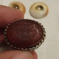 انگشتر نقره خطی