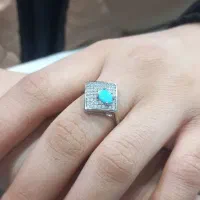 انگشتر نقره زنونه فیروزه نیشابوری