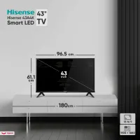 تلویزیون ۴۳ اینچ هوشمند هایسنس hisense|تلویزیون و پروژکتور|بیرجند, |دیوار