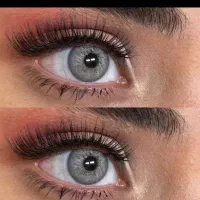 لنز خاکستری خوشرنگ و جذاب مایع لنز و