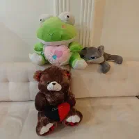 تعدادی خرس عروسکی و اسباب بازی خارجی نو