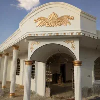 اجراوطراحی نمای سیمان رومی با رنگهای مرغوب وبادوام