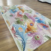 فرش ۲متری زمینه سفید