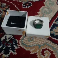 فروش انگشتر نقره مردانه مدل اسپرت عقیق سبز|جواهرات|یزد, |دیوار