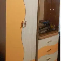 سرویس خواب نوجوان ،سه تکه،کمد،ویترین و تخت خواب