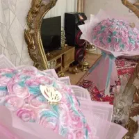 دسته گل و باکس روبانی تخفیف ویژه