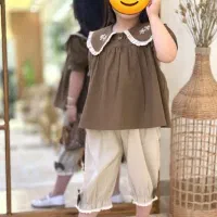 لباس دخترانه پسر پیراهن محرمی راحتی اکسسوری تخفیف