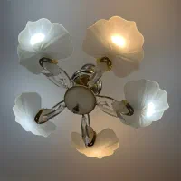 لوستر ۵شاخه صدفی