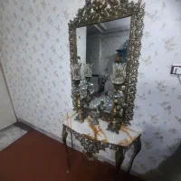 آینه شمعدانی برنز