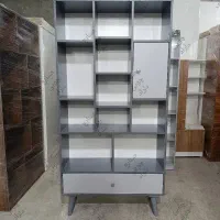 کتابخانه قفسه پایه چوبی کد 201|کتابخانه، شلف، قفسه‌های دیواری|تهران, سازمان آب|دیوار