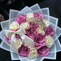 گل های ماندگار روبانی|گل مصنوعی|ارومیه, |دیوار