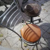 2عدد صندلی گردون استیل معمولی|صندلی و نیمکت|نیشابور, ابراهیم ادهم|دیوار