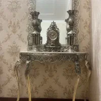 آینه و شمعدان برنز