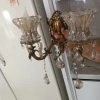 لوستر برنج 6شاخه|لوستر و چراغ آویز|ملایر, |دیوار