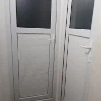 درپنجره پی وی سی درب چوبی