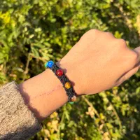 گردنبند.دستبند.و.رزین سنگ تاریخ تولد .