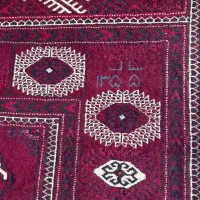 فرش دستبافت ترکمنی  نه متری پشم اصل