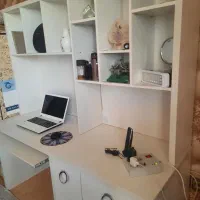 کتابخانه ومیز کامپیوتر|میز تحریر و کامپیوتر|اندیشه, اندیشه فاز ۳|دیوار