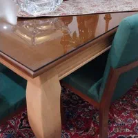 میز ناهارخوری ۶ نفره با شیشه|میز و صندلی غذاخوری|تهران, دردشت|دیوار