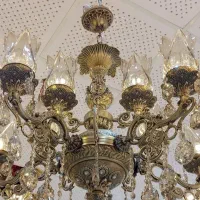 یک جفت لوستر ۳ طوق برنز