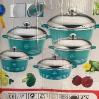 قابلمه ‌آکبند دسینی اصل ایتالیا رنگ فیروزه ای