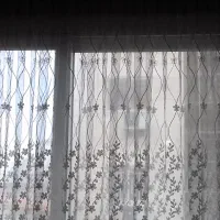 پرده تور حریر ترک کاملا سالم|پرده، رانر، رومیزی|بندر انزلی, ساحل قو|دیوار